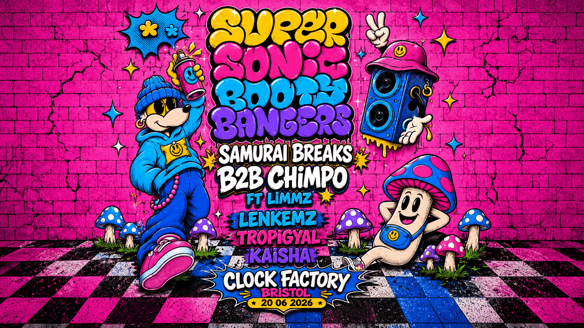 SSBB Summer Free Rave | Samurai Breaks b2b Chimpo + more!