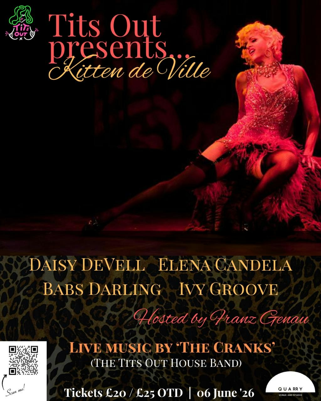 Tits Out presents Kitten De Ville & special guests