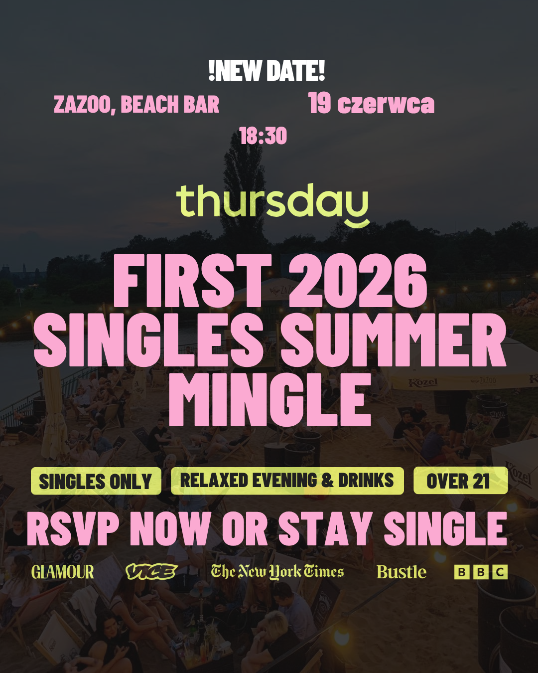 THURSDAY | SINGLES SUMMER MINGLE | WROCLAW