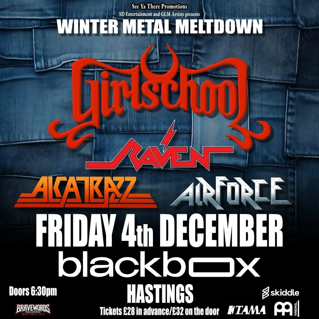 Girlschool/Raven/Alcatrazz/Airforce – Friday 4th December 2026
