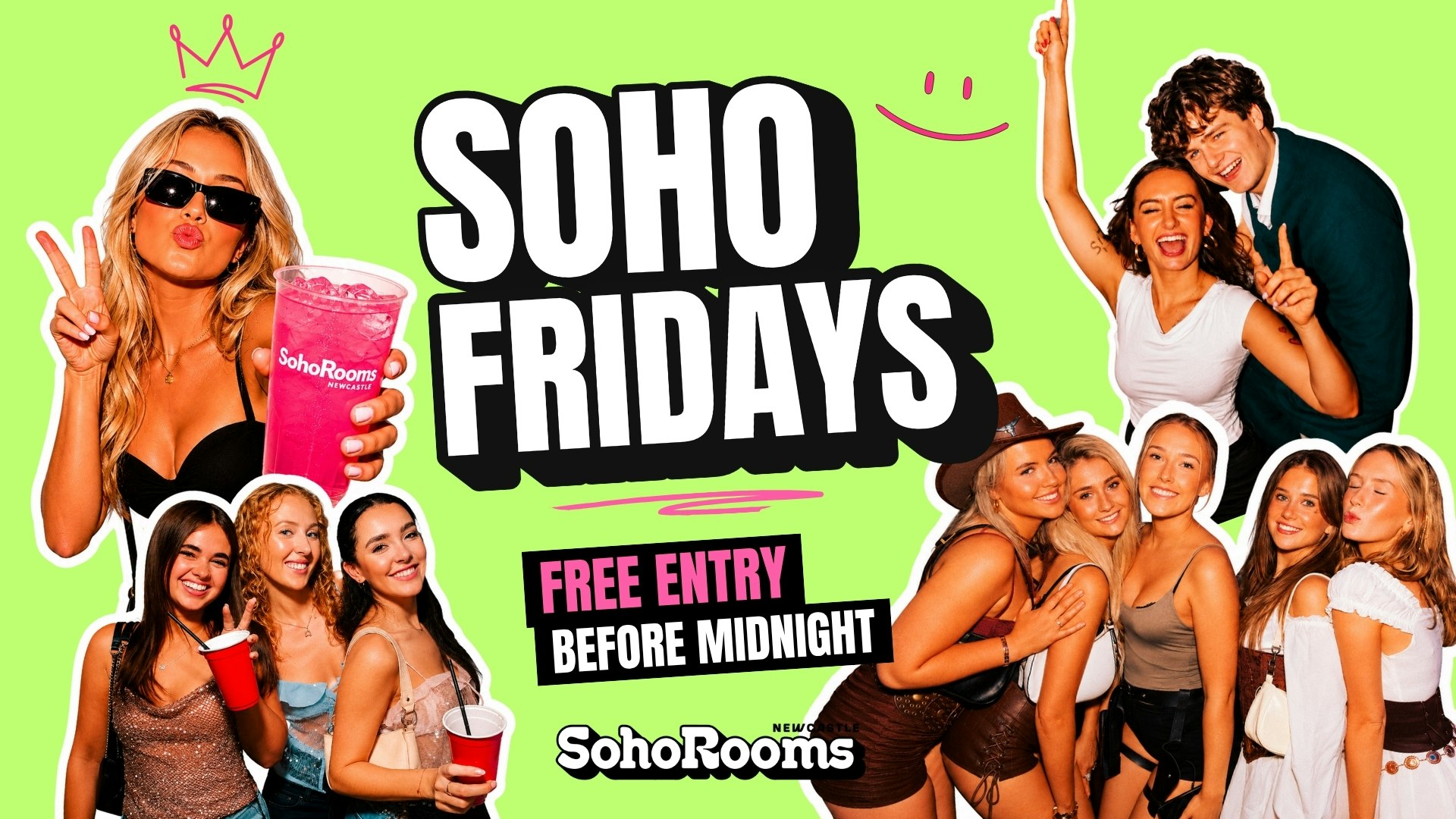 Soho Fridays🍒 | Soho Rooms Newcastle