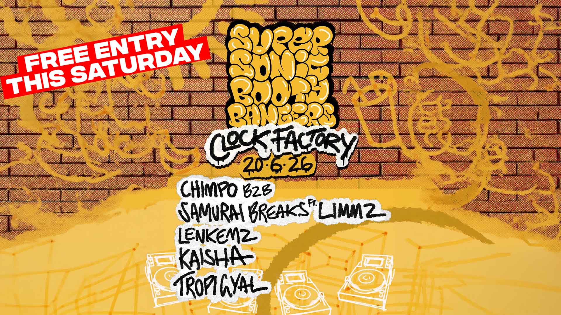 SSBB Summer Free Rave | Samurai Breaks b2b Chimpo + more!
