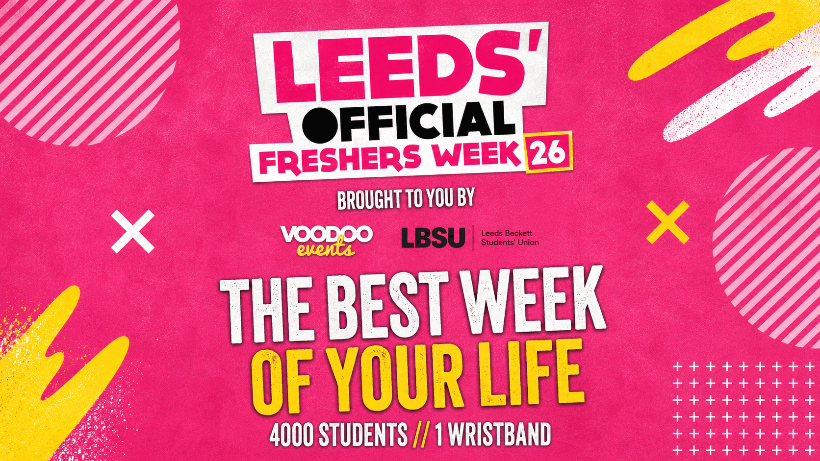 Leeds’ Official Freshers Wristband 2026 (WEEK ONE  13TH-22ND September))