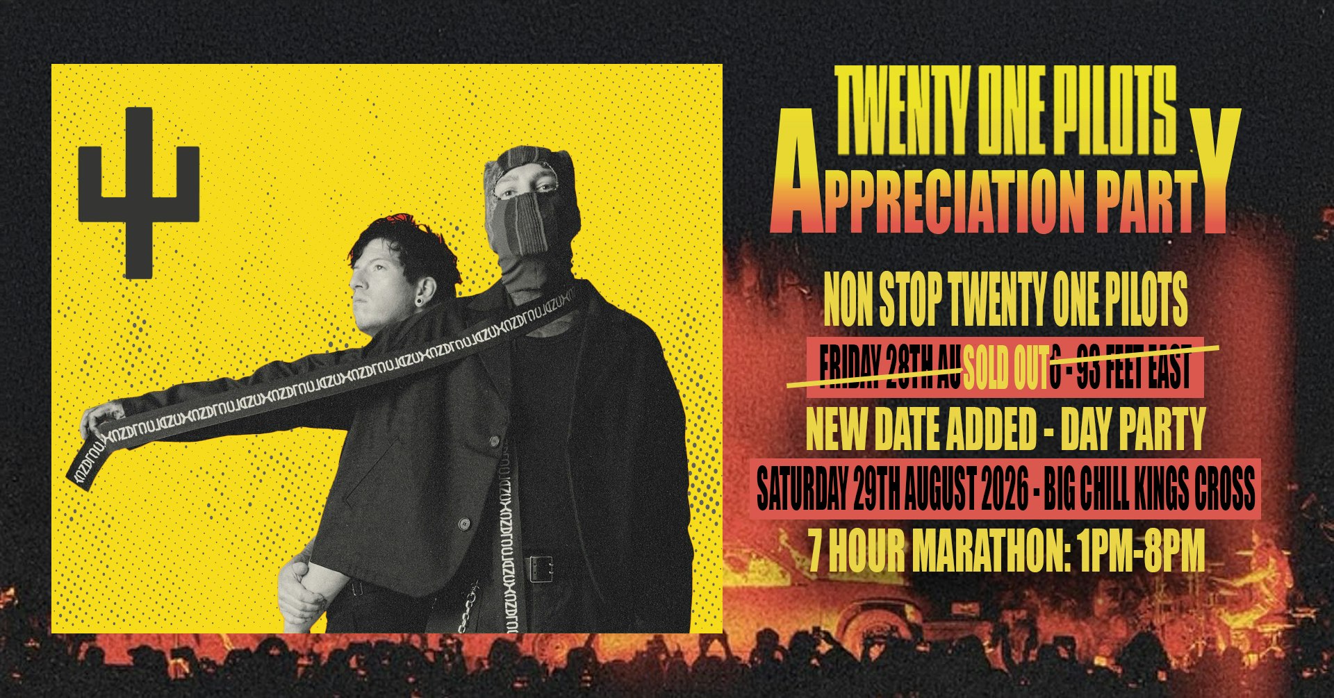 Twenty One Pilots APE Pre-Party Marathon (London)