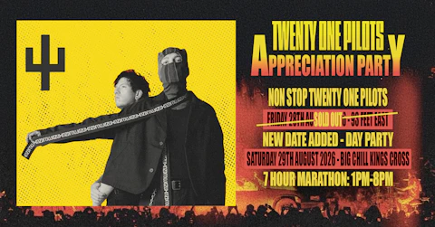 Twenty One Pilots APE Pre-Party Marathon (London)