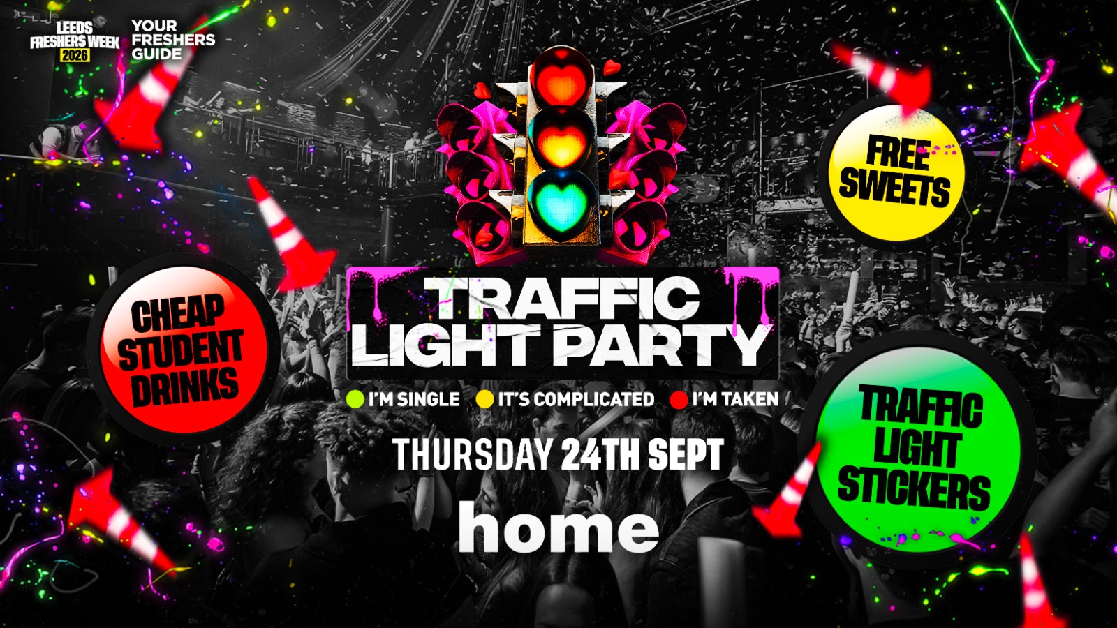 Traffic Light Party – Leeds Freshers 2026