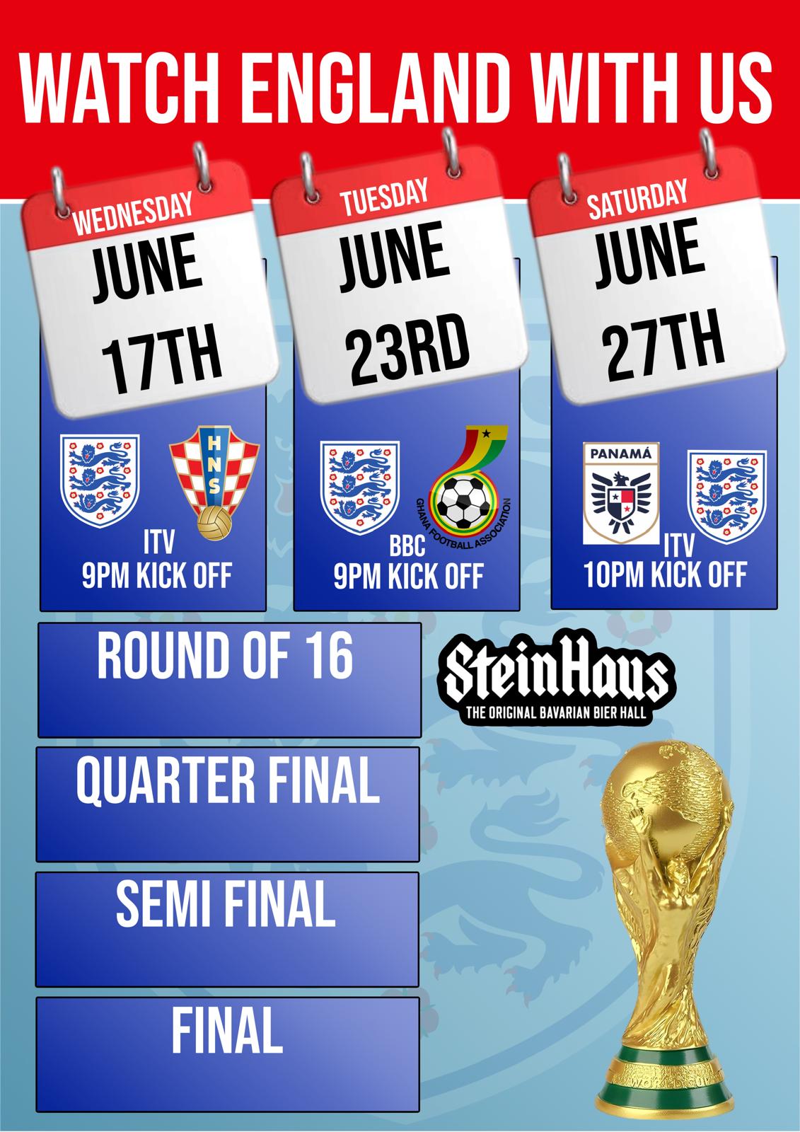 ENGLAND vs GHANA @ STEINHAUS