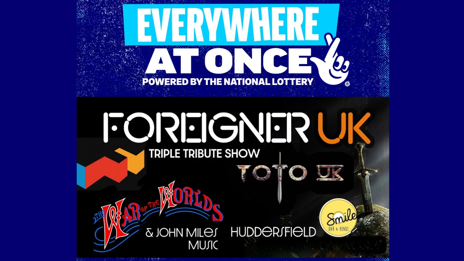 Triple Tribute Show – Foreigner UK, Toto UK,  War of the Worlds