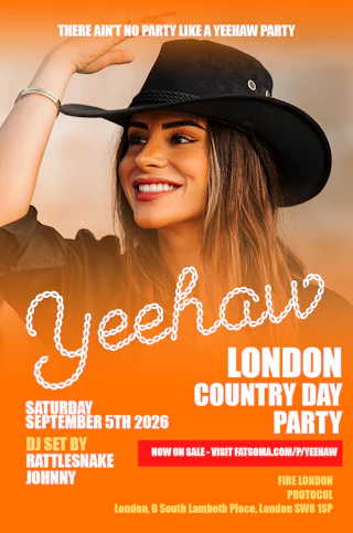 YEEHAW! COUNTRY PARTY. LONDON.