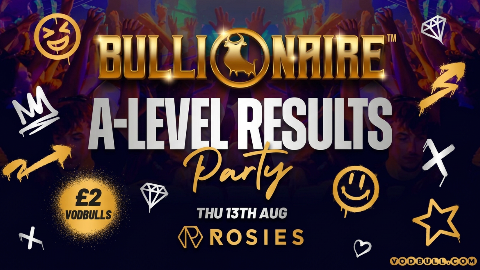 A-LEVEL RESULTS by Vodbull, at Rosies Birmingham!!  🧡 13/08