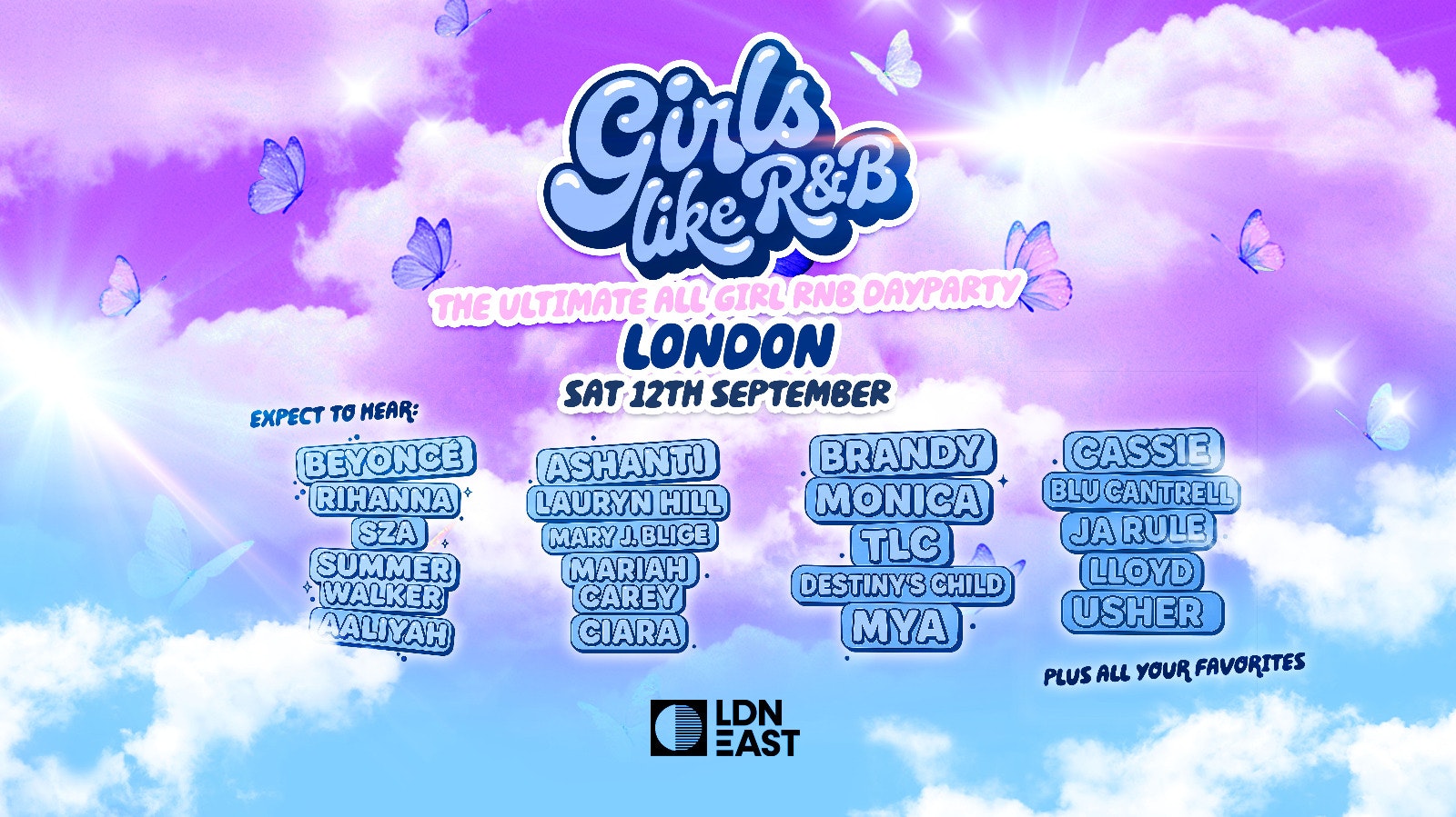 Girls Like R&B – Summer Open-Air Festival – Sat 12th September [TICKETS NOW ONLINE!]