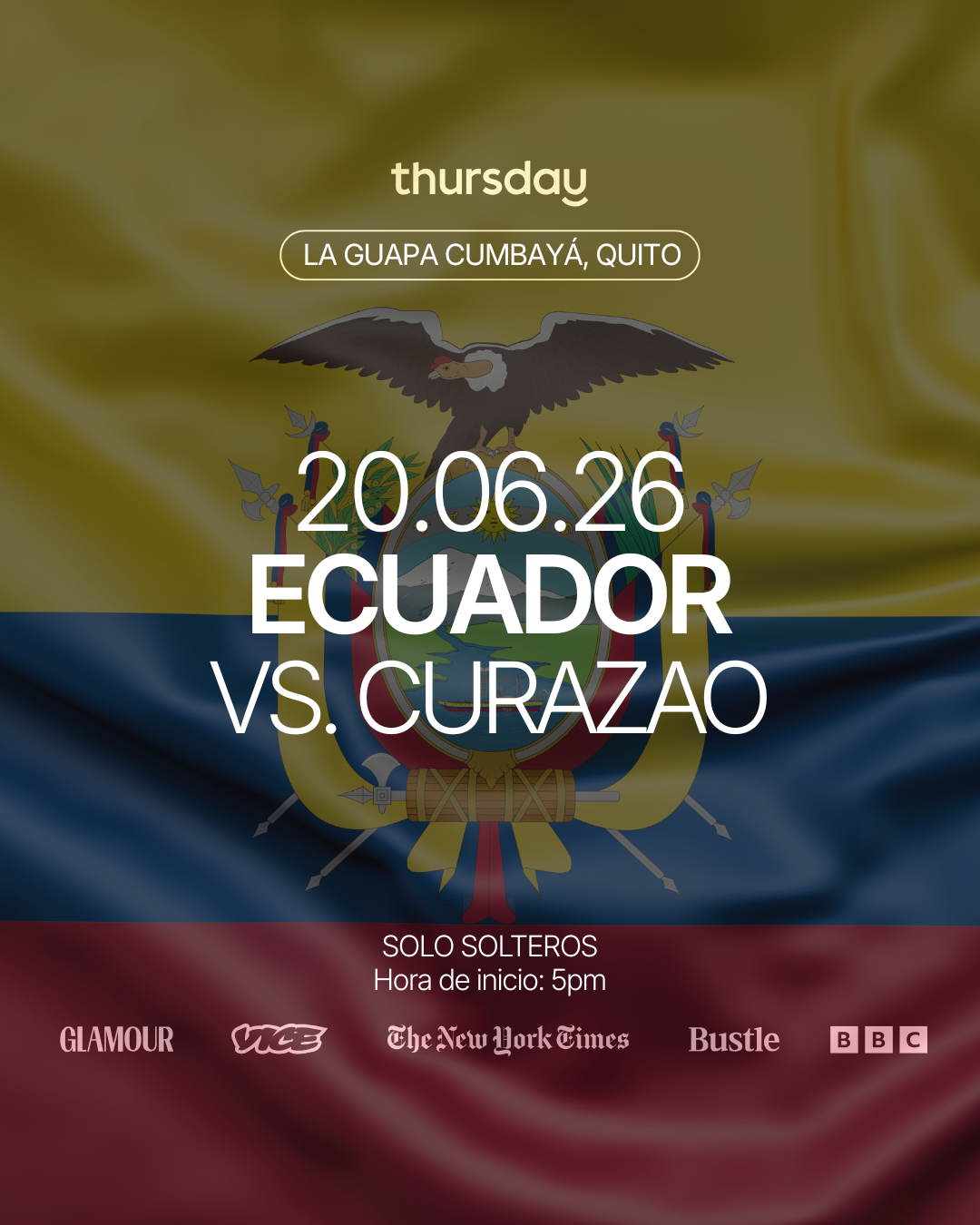 Thursday | Watch Party Mundialista (Ecuador vs Curazao)