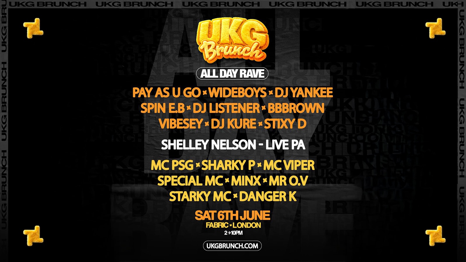 UKG Brunch – ALL DAY RAVE – fabric