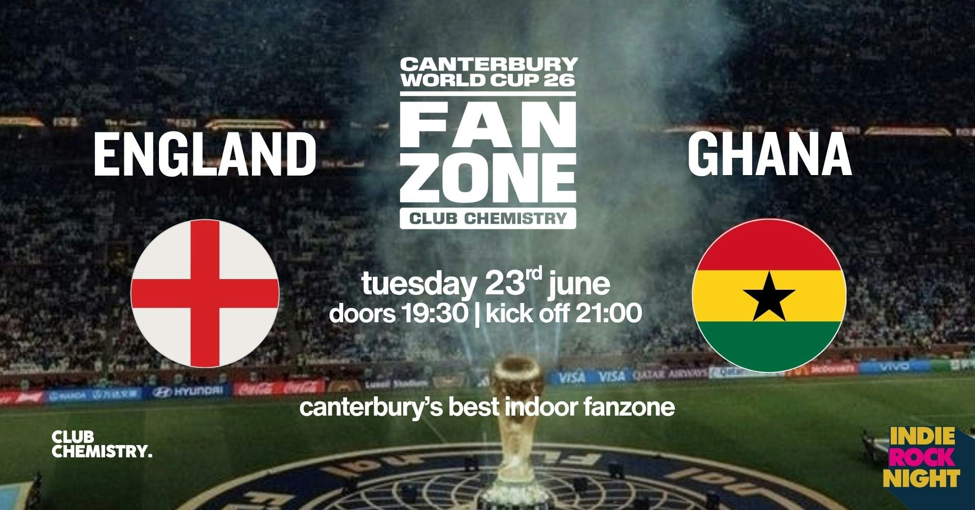 England vs Ghana 󠁧󠁢󠁥󠁮󠁧󠁿 Canterbury Word Cup Fanzone