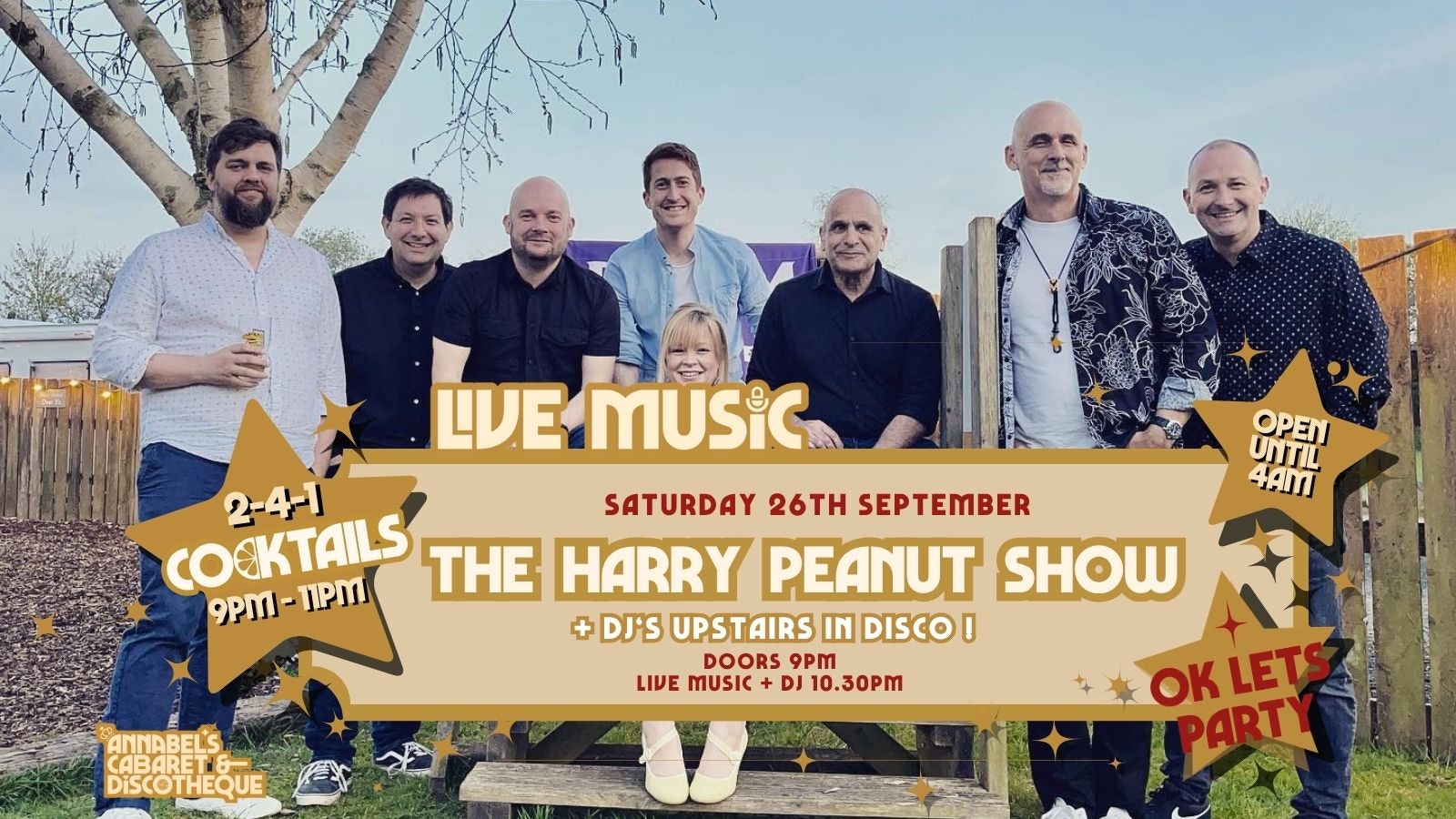 Live Music: THE HARRY PEANUT SHOW // Annabel’s Cabaret & Discotheque