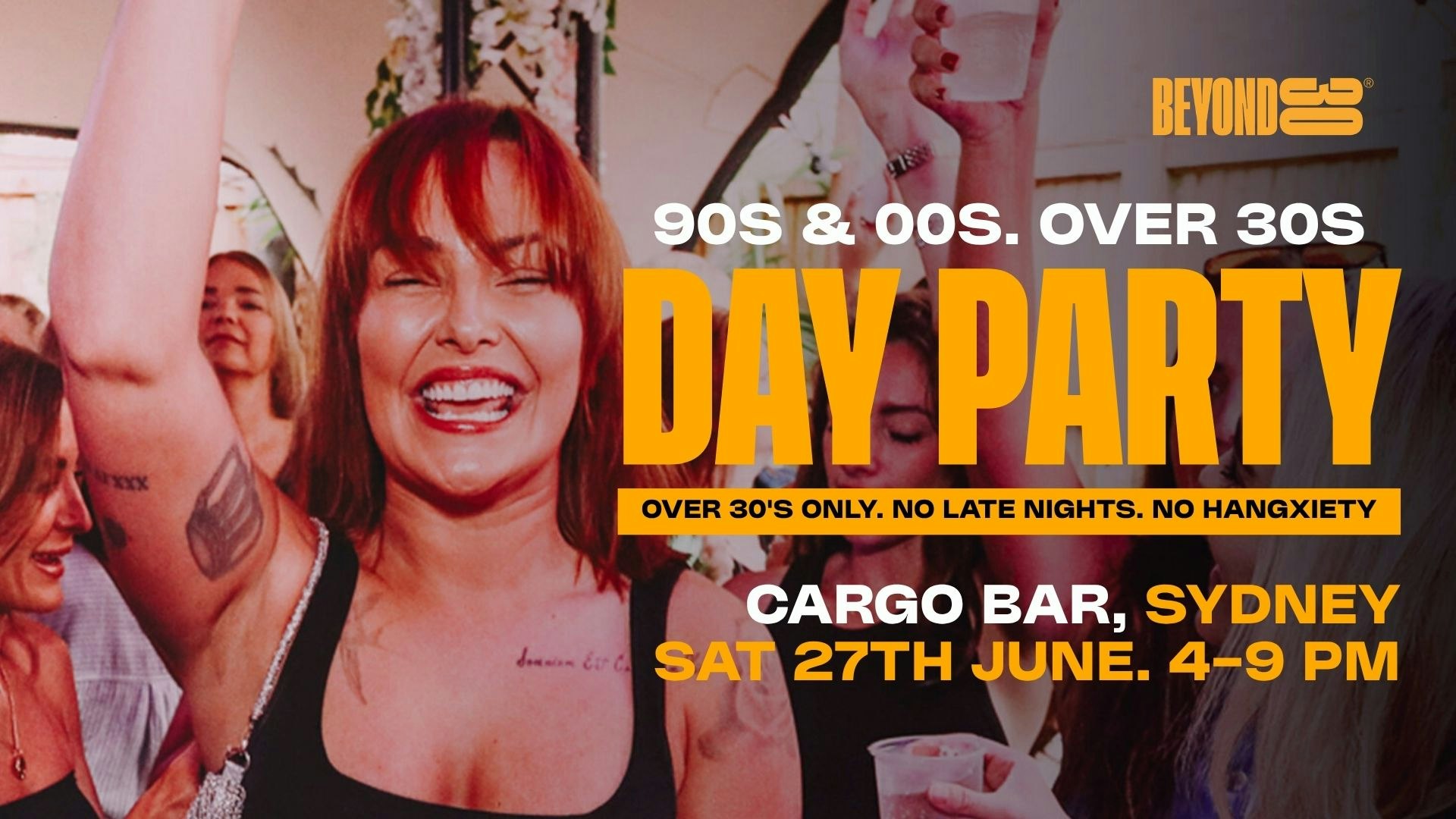 90s & 00s Over 30s Daytime Clubbing – SYDNEY🕺🏽