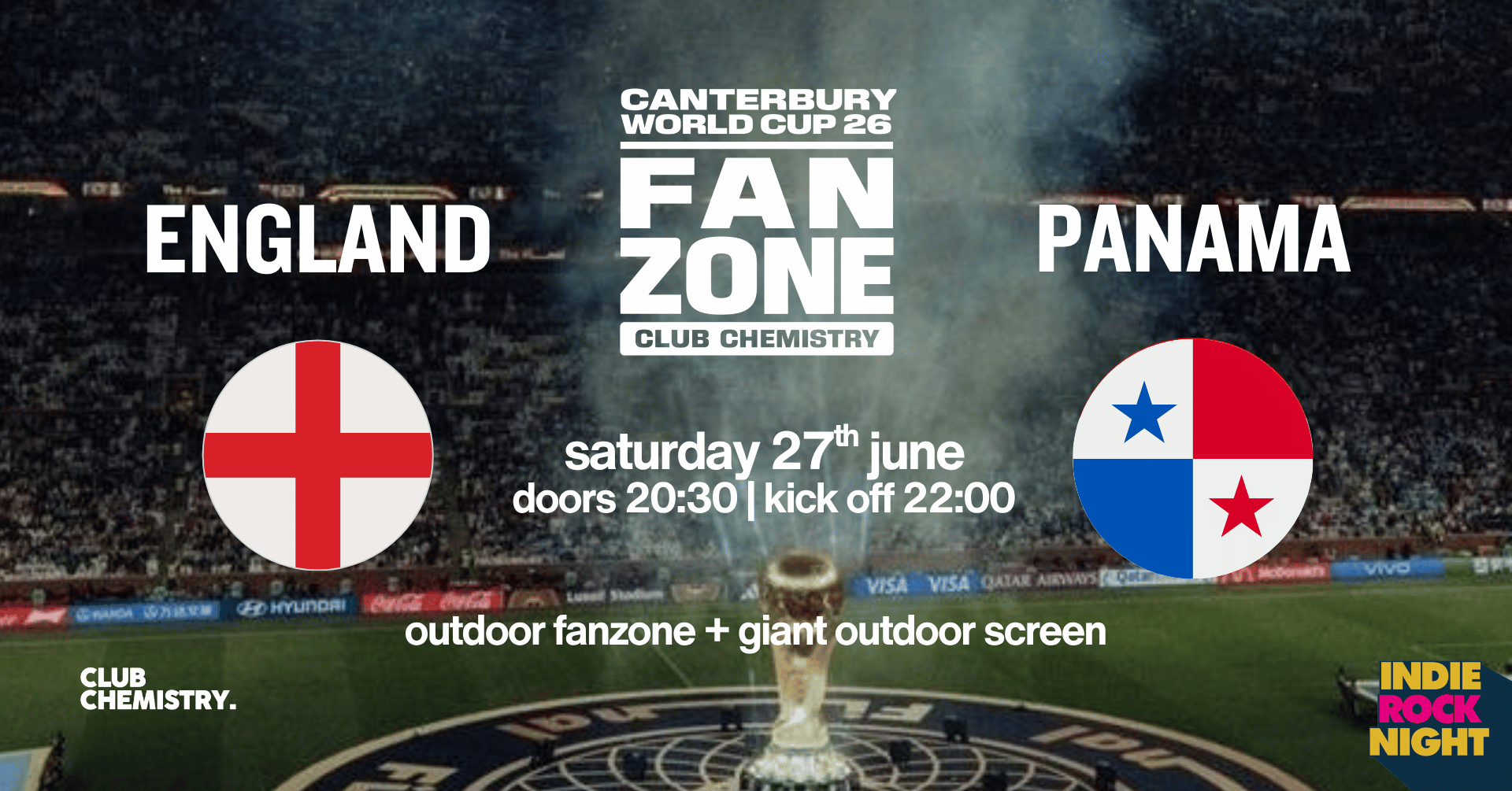 England vs Panama 🏴󠁧󠁢󠁥󠁮󠁧󠁿🇵🇦 Outdoor & Indoor Fanzone