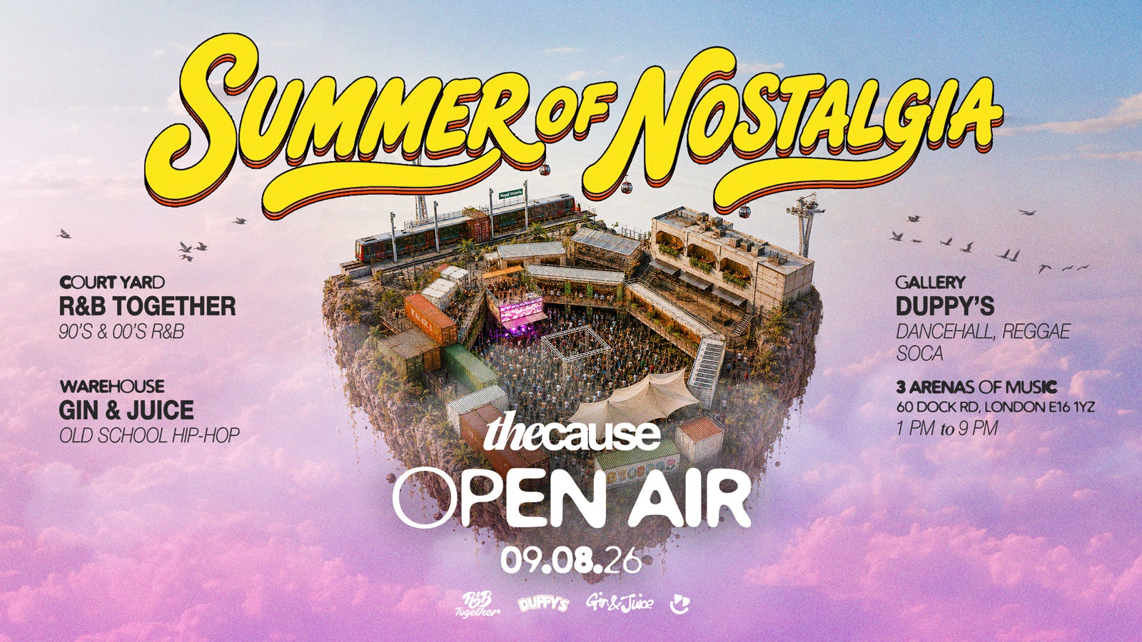R&B TOGETHER x GIN & JUICE x DUPPY’S – SUMMER OPEN AIR FESTIVAL 2026 ☀️