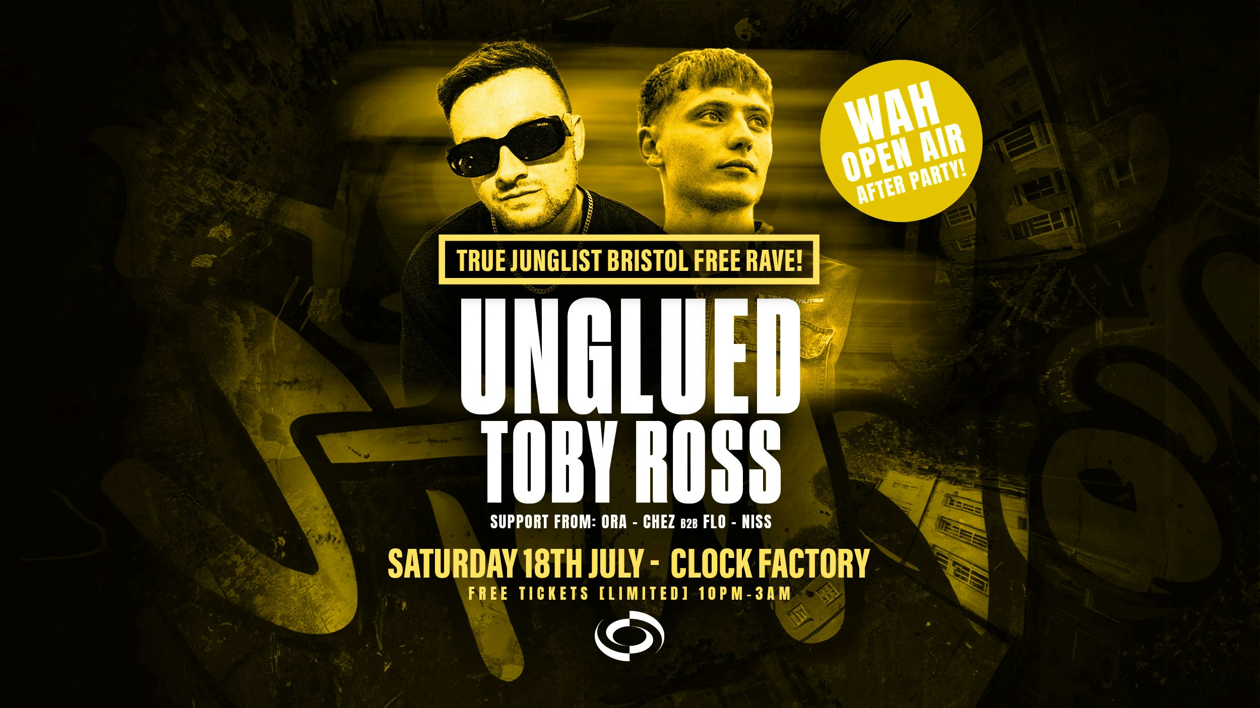 True Junglist FREE RAVE • Unglued & Toby Ross [WAH Open Air After Party]