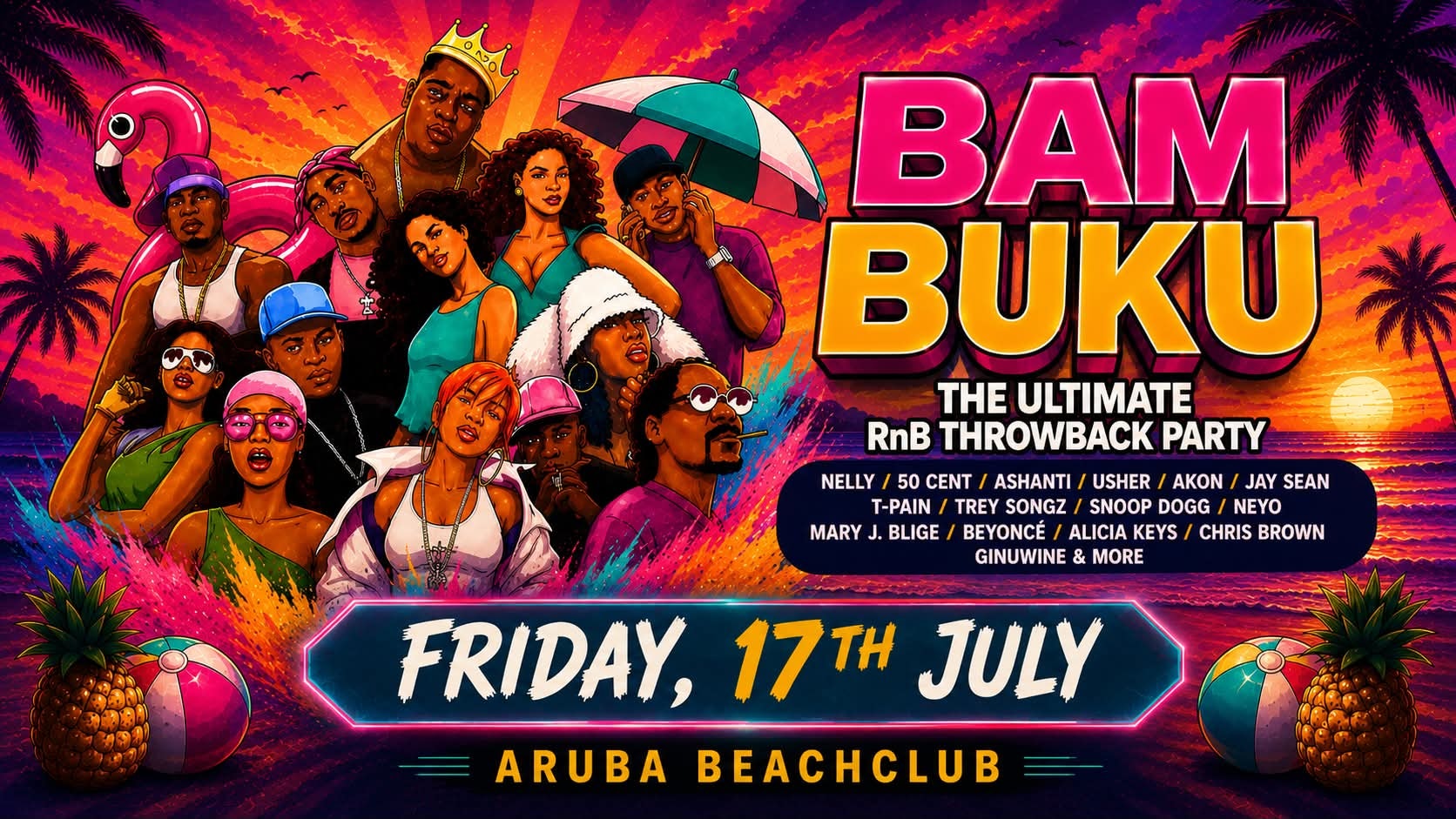 BAMBUKU – Bournemouth’s BIGGEST RnB Throwback Party @Aruba