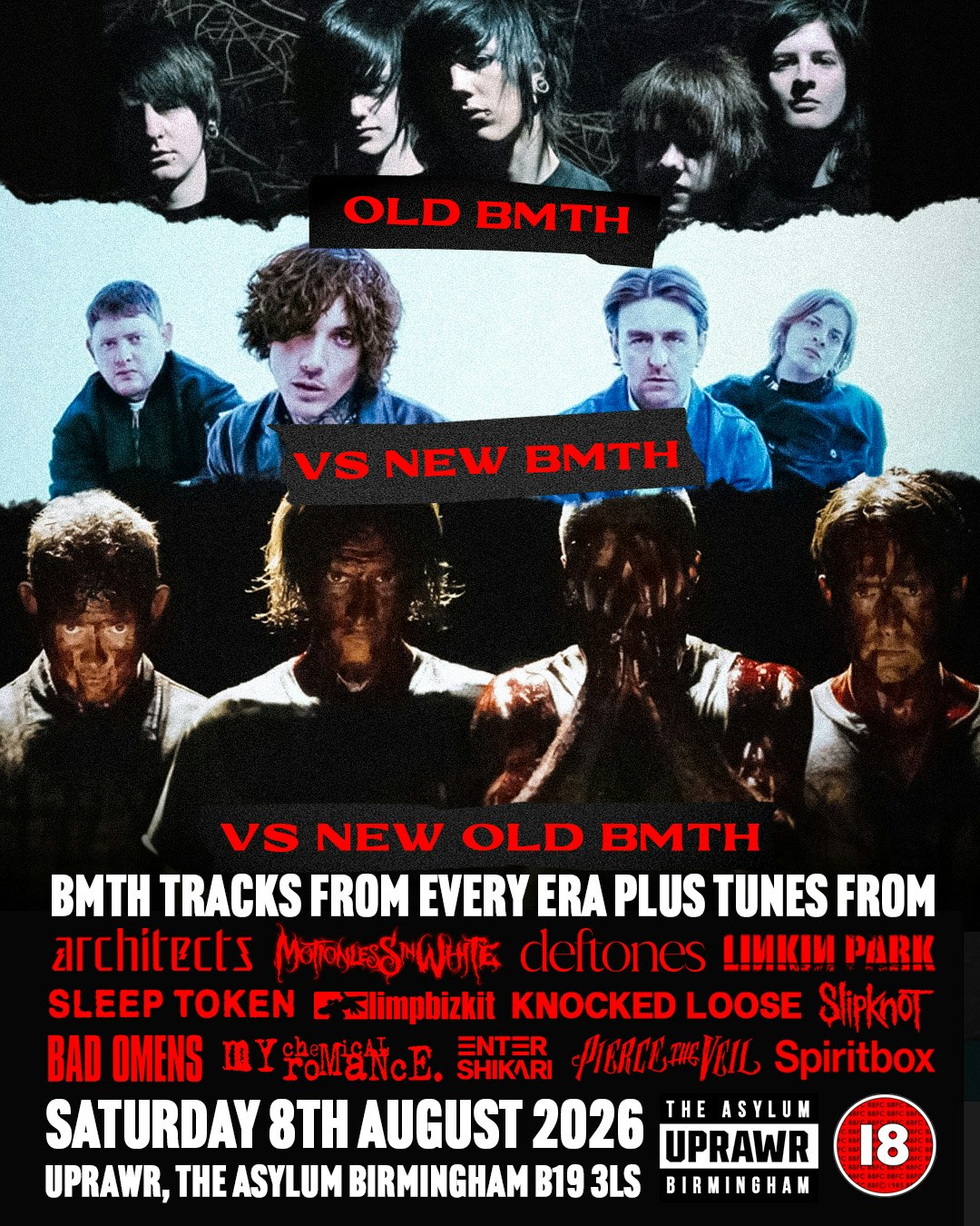 UPRAWR Dehumanized: Old vs New vs New Old Bring Me The Horizon Clubnight!