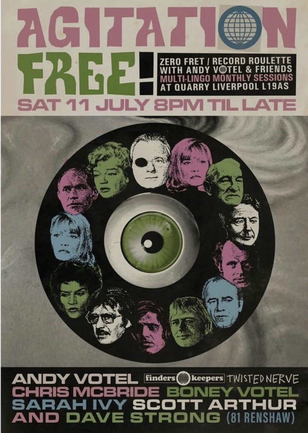 AGITATION FREE! W/ RECORD ROULETTE ANDY VOTEL & FRIENDS