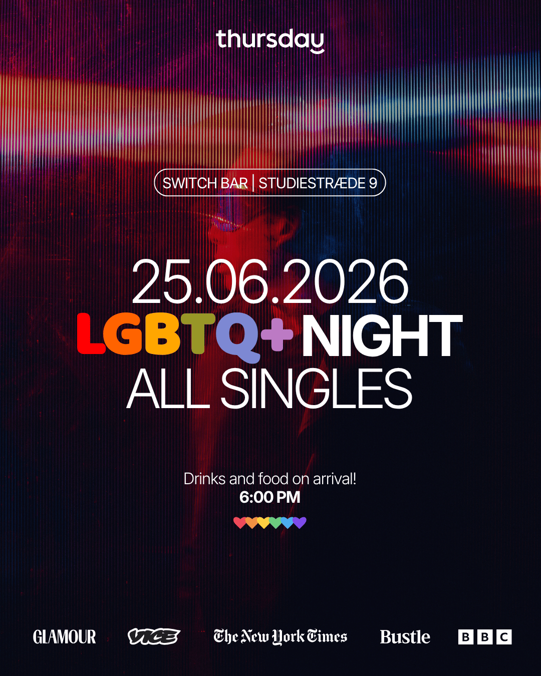 🌈 LGBTQ+ SINGLES NIGHT | Switch Bar | Copenhagen
