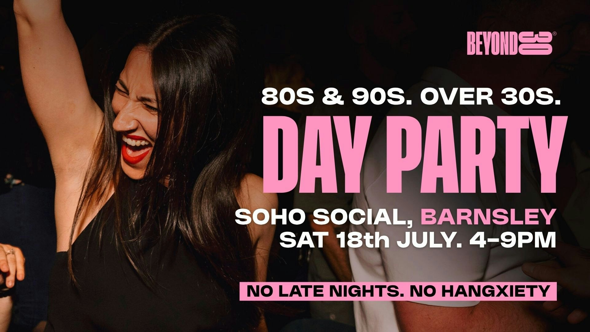 Rooftop 80s & 90s Over 30s Daytime Clubbing – BARNSLEY🕺🏽