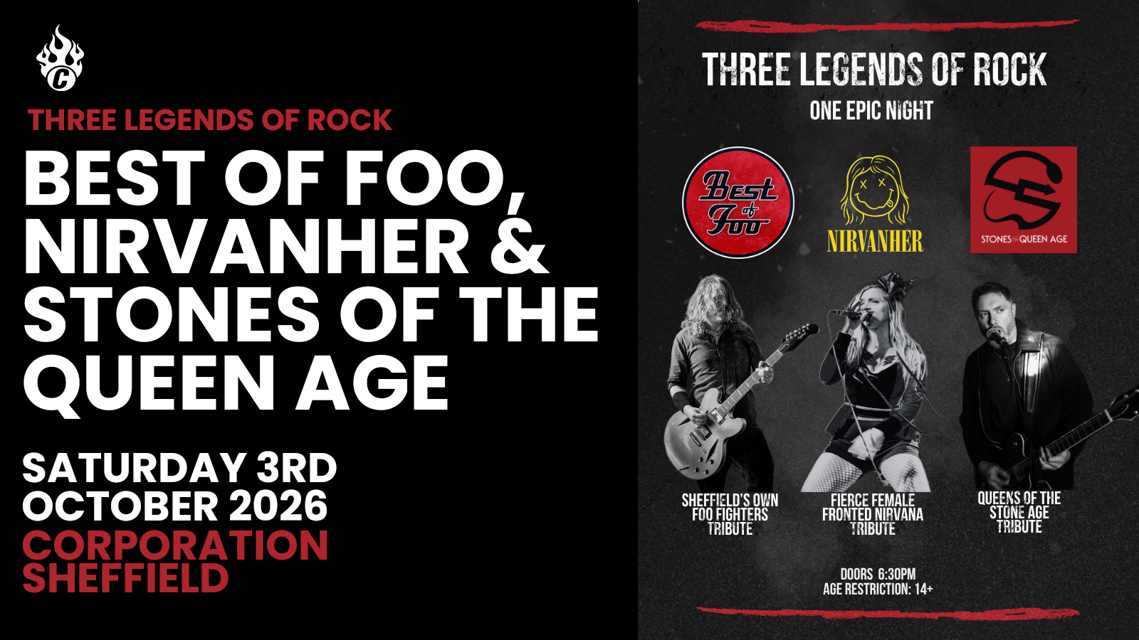 The Ultimate Alternative Rock Tribute Night – Foo Fighters, QOTSA & Nirvana