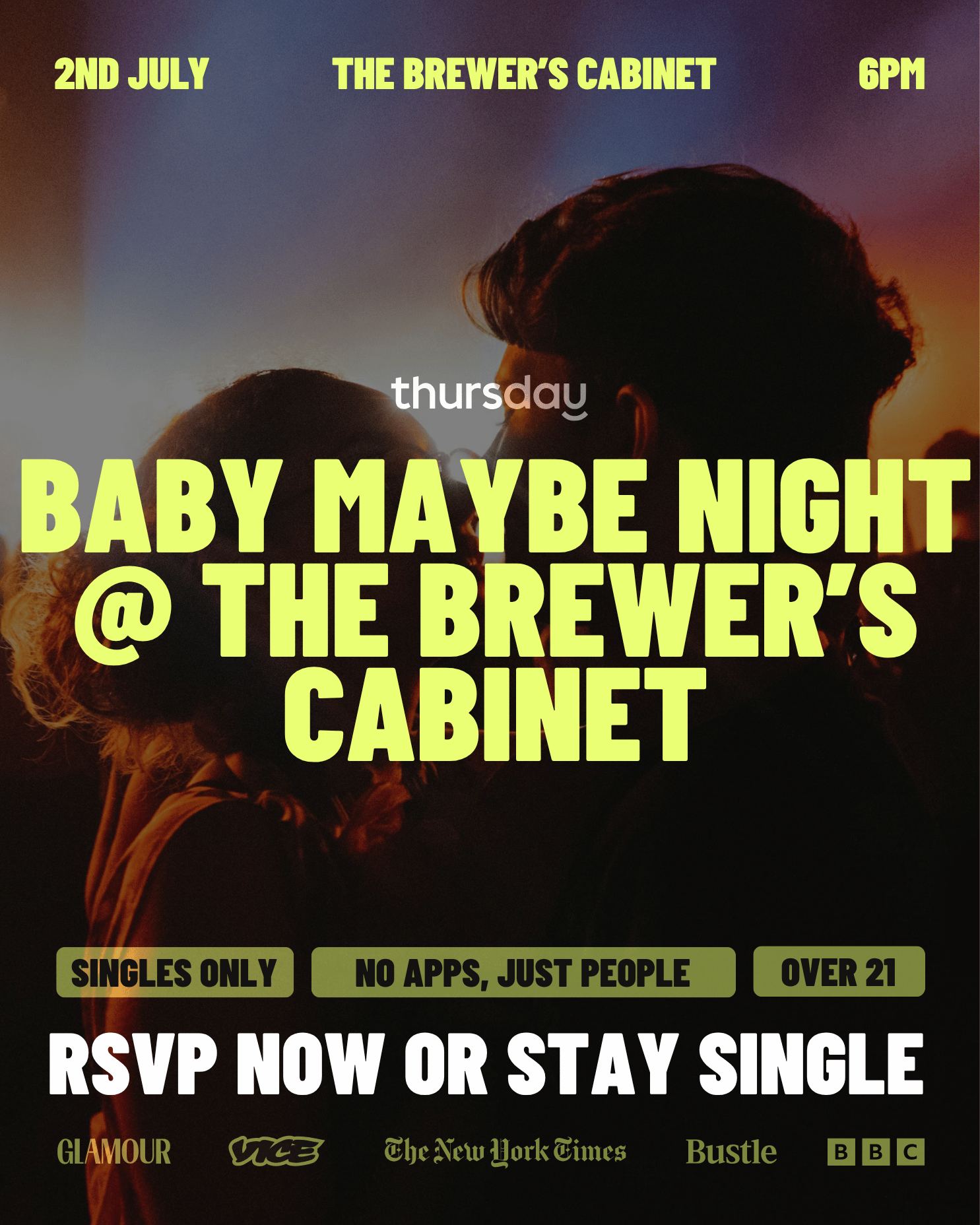 THURSDAY | BABY MAYBE NIGHT | THE BREWER’S CABINET
