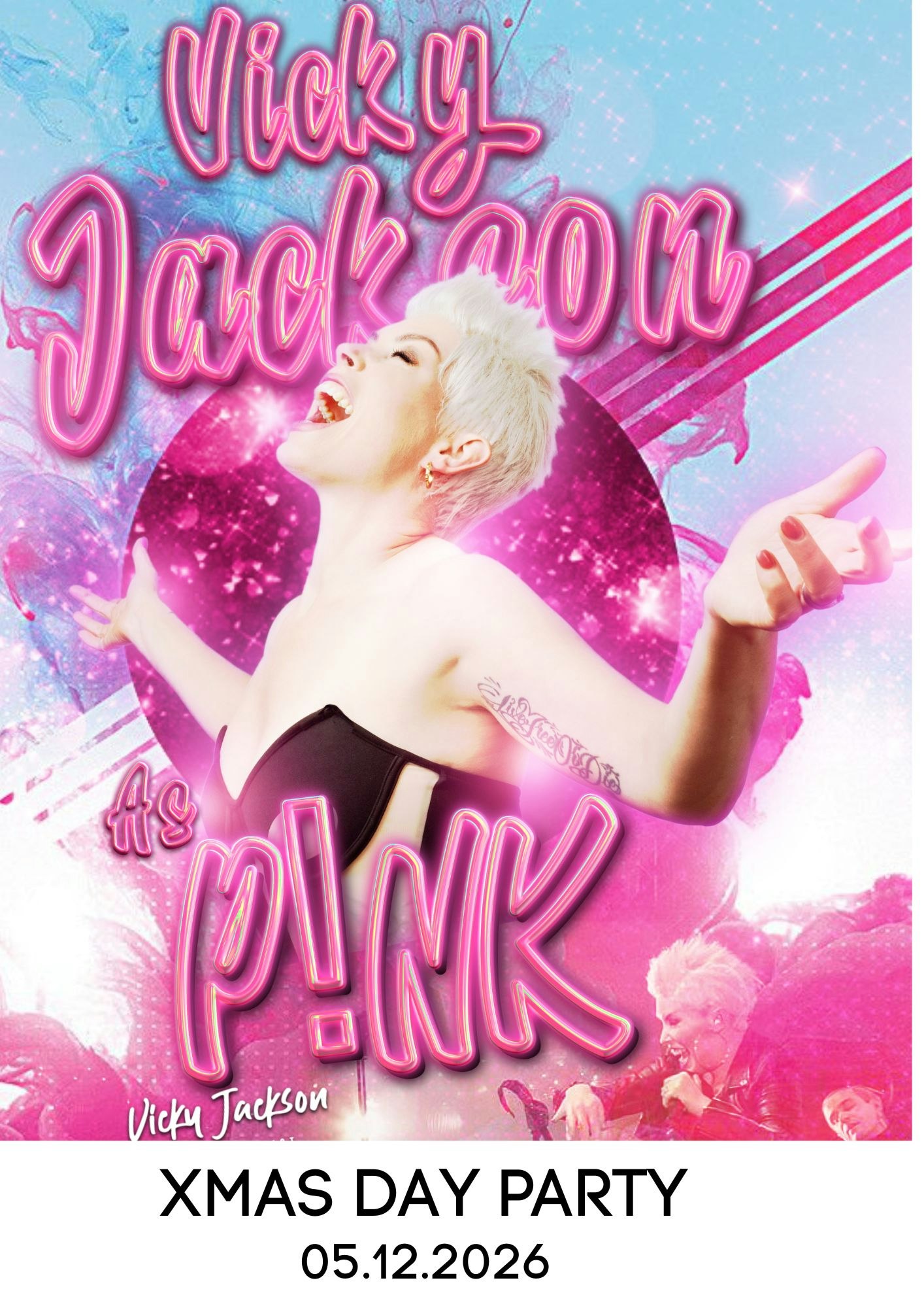 Vicky Jackson – Pink – Xmas Day party