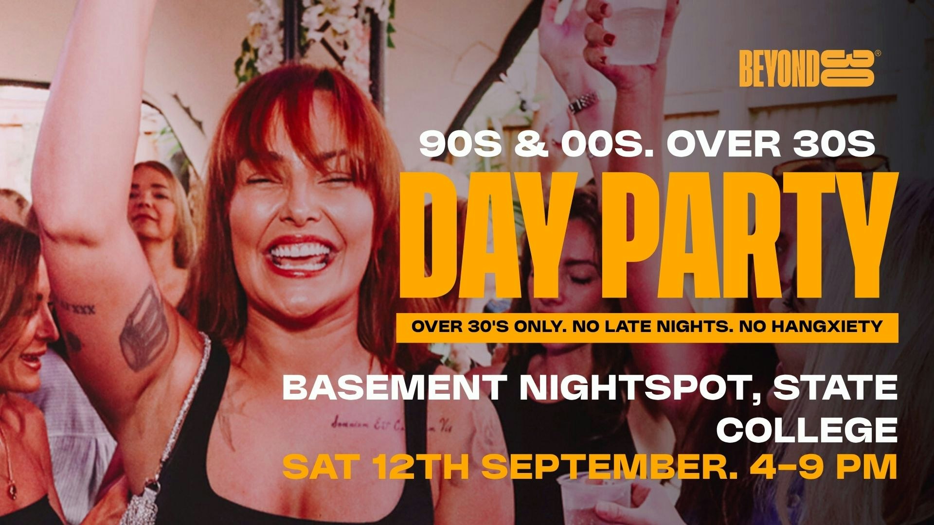 80s & 90s Daytime Clubbing for Over 30s – STATE COLLEGE🕺🏽