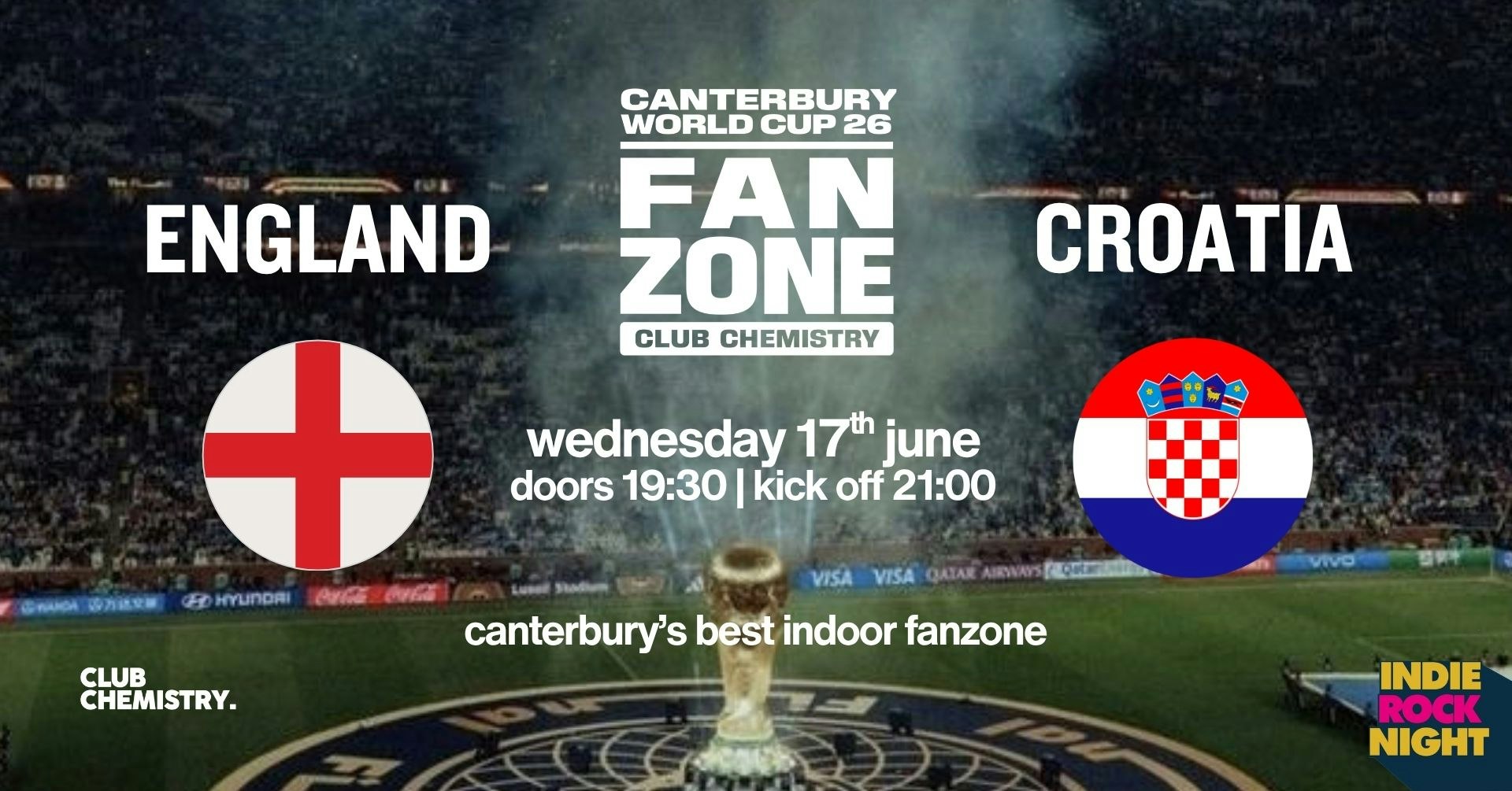 England vs Croatia 🏴󠁧󠁢󠁥󠁮󠁧󠁿🇭🇷 Canterbury Word Cup Fanzone