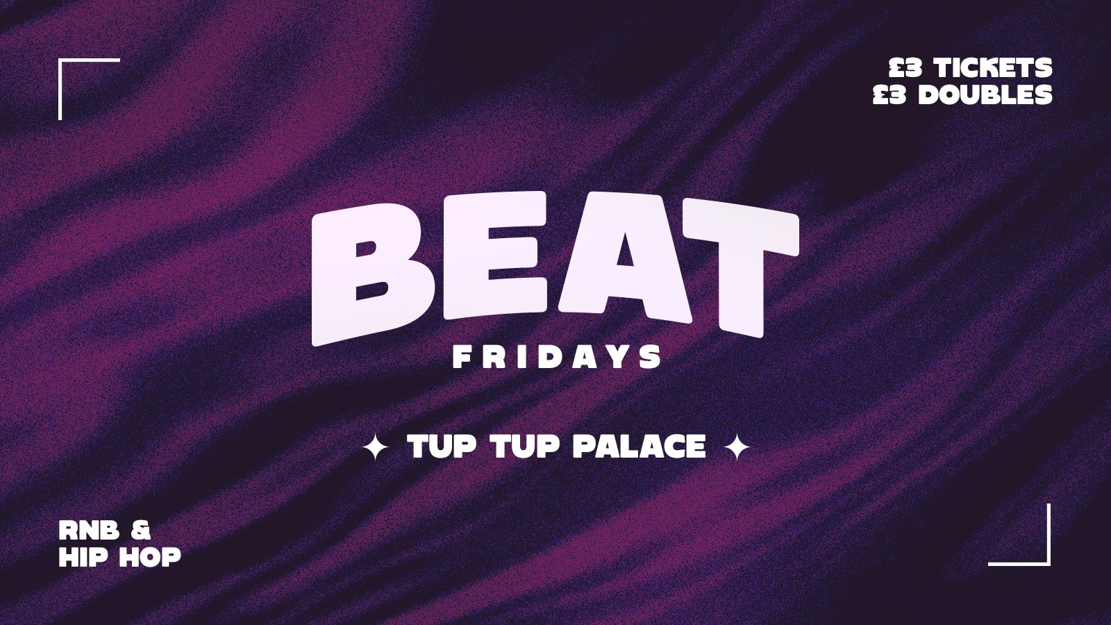BEAT FRIDAYS AT TUP TUP | £3 DOUBLES | RnB + HIPHOP | 🥤🔉