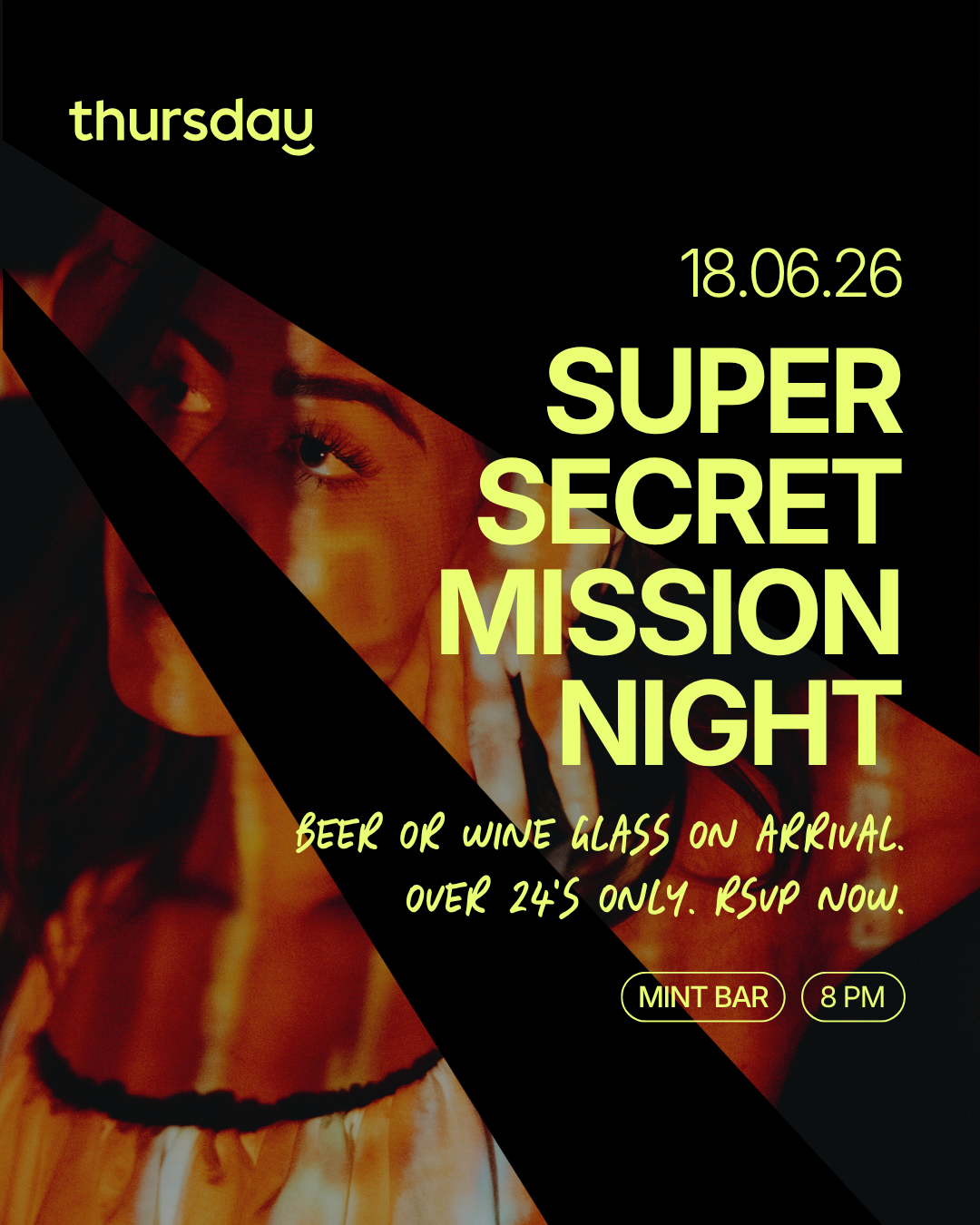 Thursday | Super Secret Mission Night | Barcelona