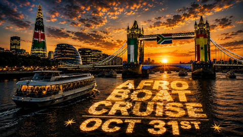 Afro Boat Cruise 🚢 - LONDON OCTOBER 31ST