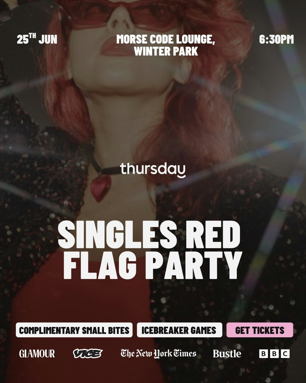 🚩Thursday | Singles Red Flag Party | Winter Park, FL