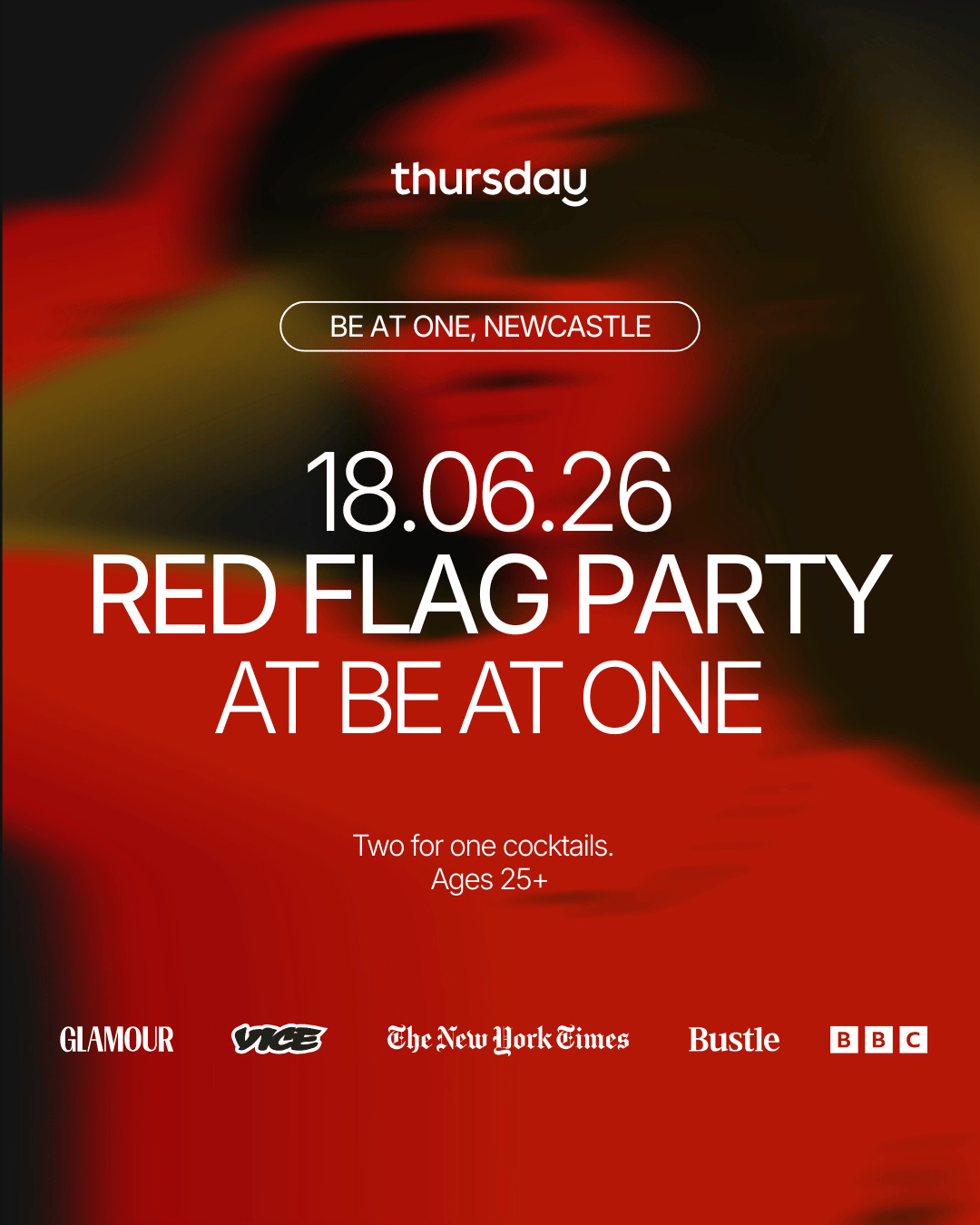 Thursday | Singles Red Flag Party 🚩| Newcastle