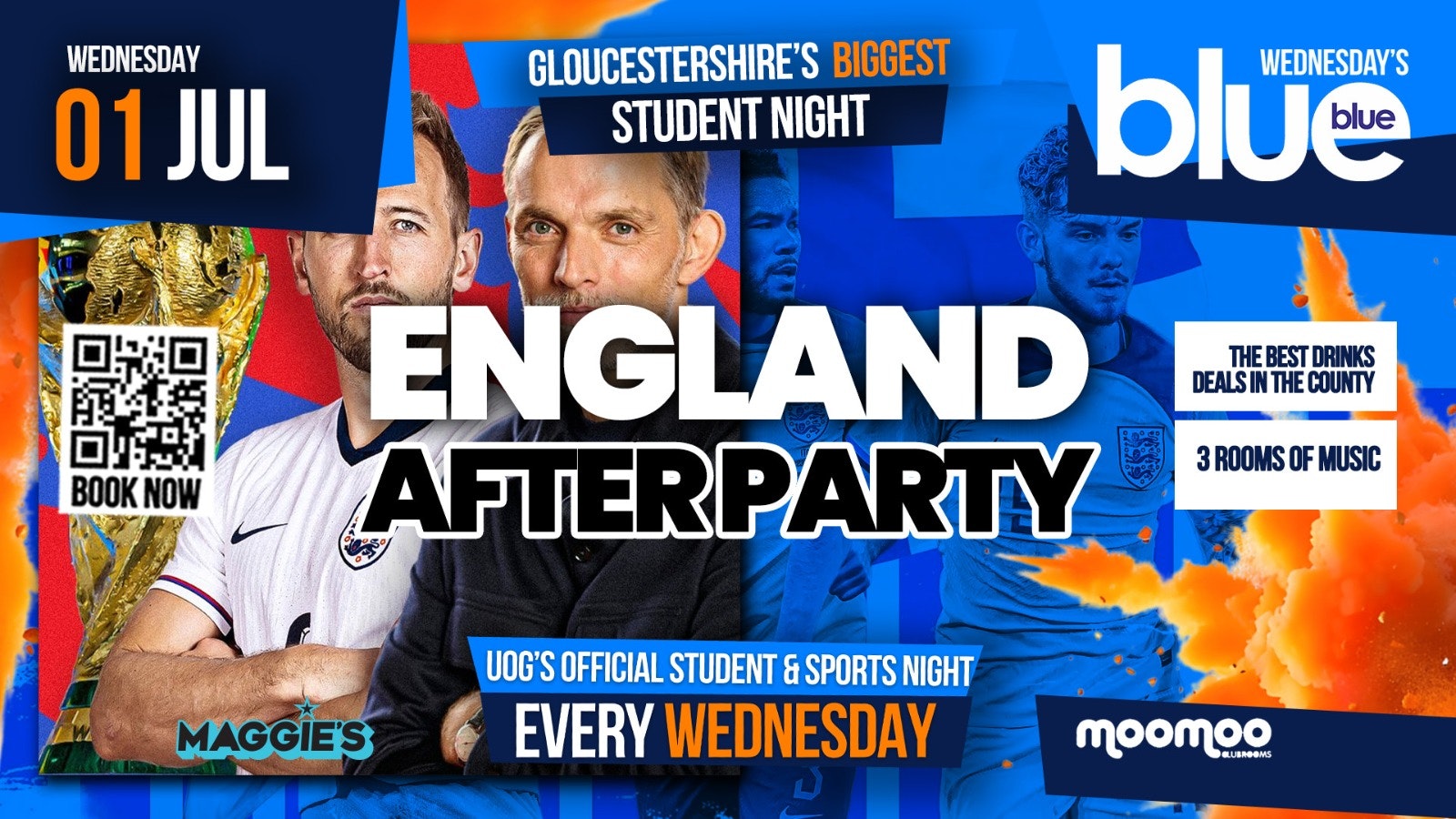 Blue & Blue Wednesdays | ⚽ ENGLAND WORLD CUP AFTER PARTY!! ⚽ Gloucestershire’s Biggest Week Night! 🤯