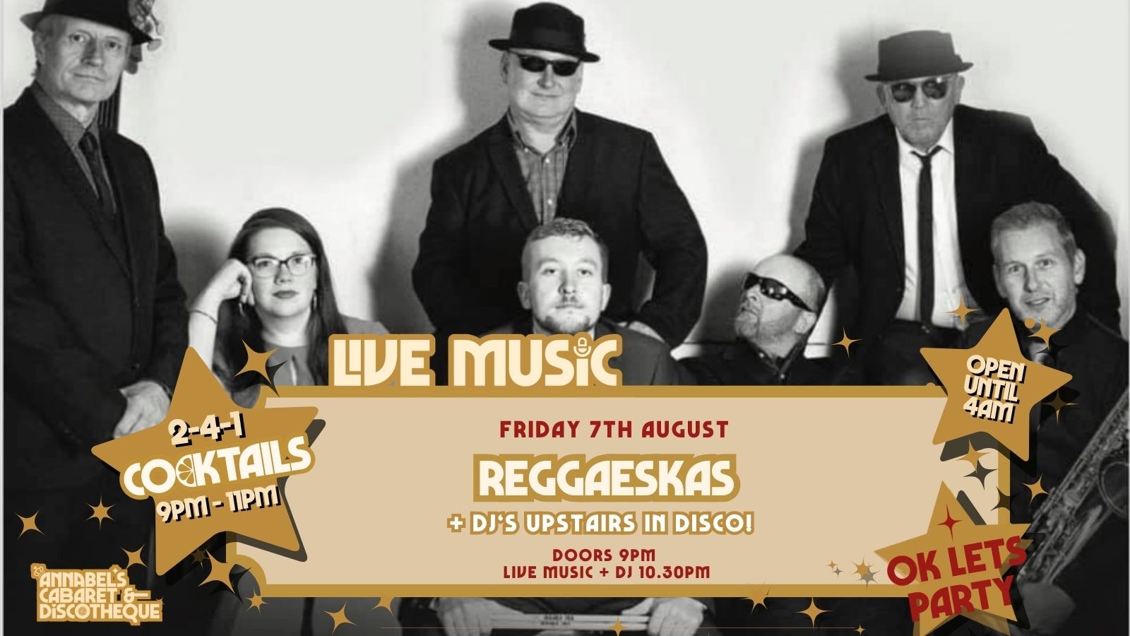 Live Music: REGGAESKAS // Annabel’s Cabaret & Discotheque