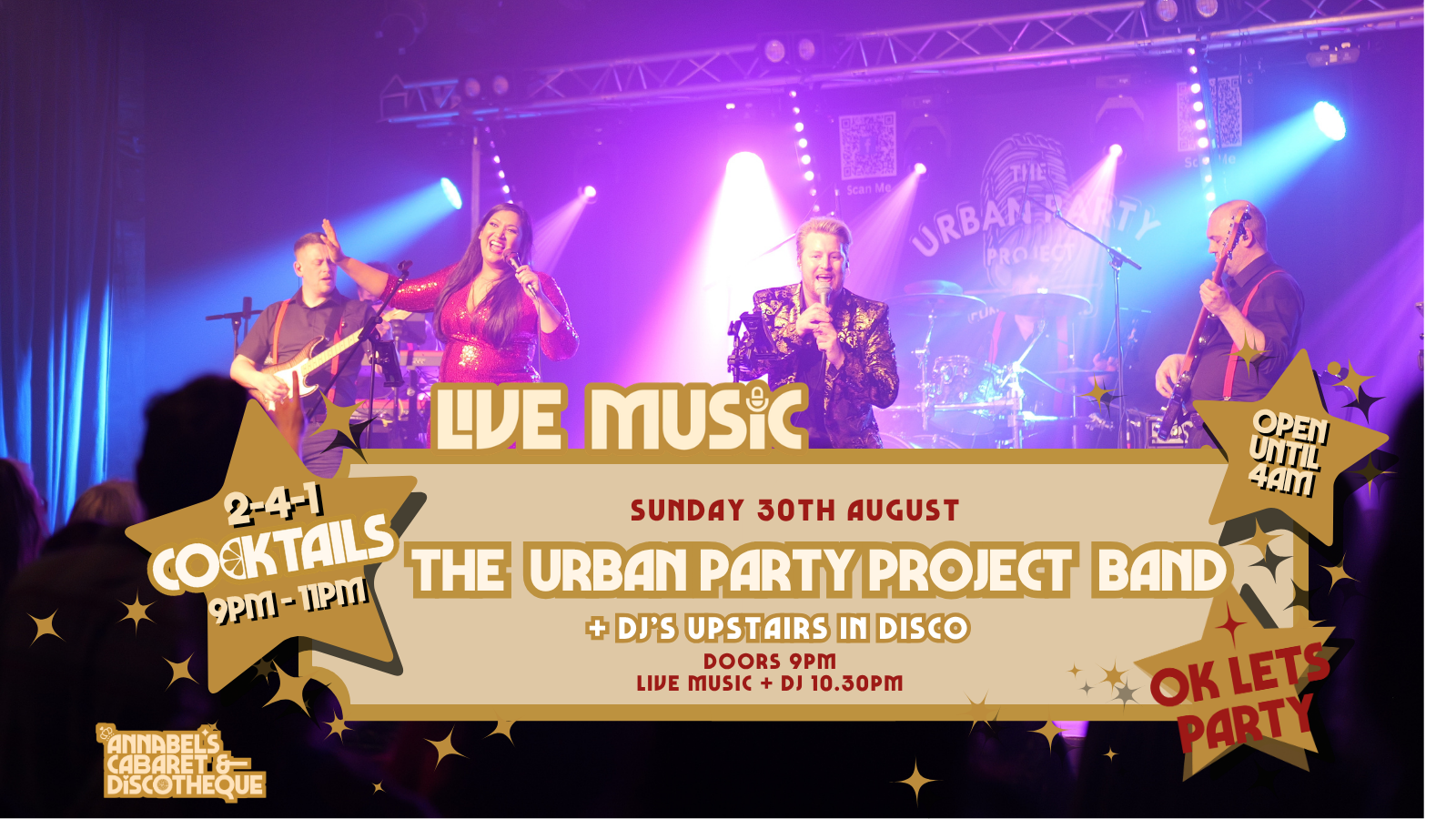 Live Music: THE URBAN PARTY PROJECT // Annabel’s Cabaret & Discotheque