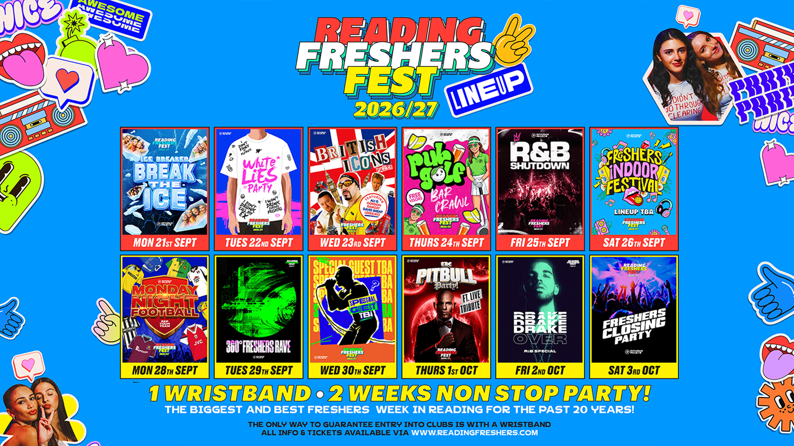 Reading Freshers Fest 26/27 – ON SALE NOW🎪