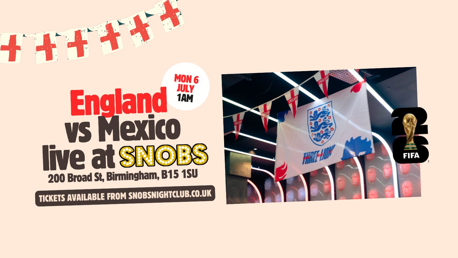 WORLD CUP 2026: ENGLAND VS MEXICO! 🏴󠁧󠁢󠁥󠁮󠁧󠁿🇲🇽 MON 6TH JULY – 1AM KICK-OFF