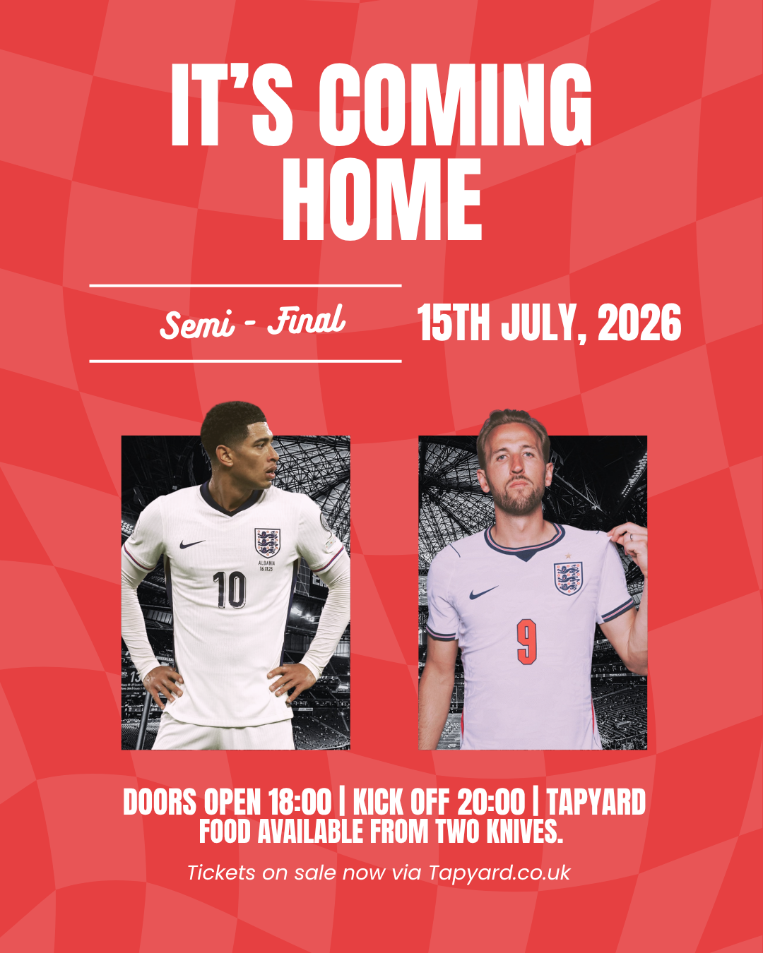 FIFA World Cup Semi Finals 2026 @ TAPYARD!