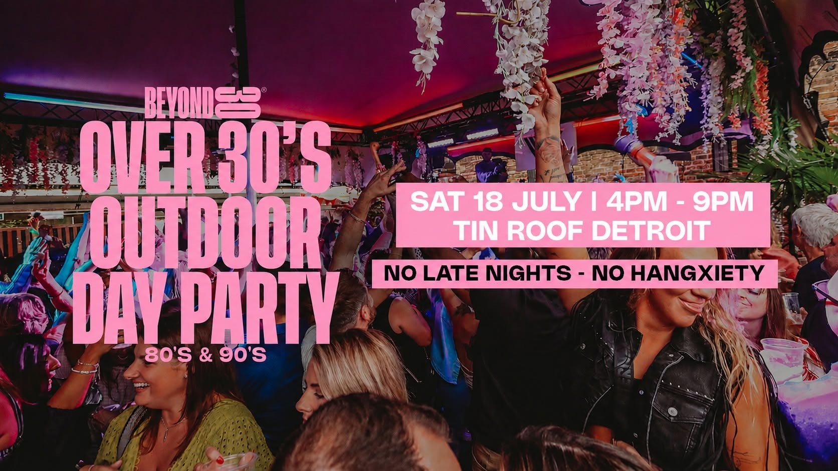 80s & 90s Over 30s Daytime Clubbing – DETROIT🕺🏽