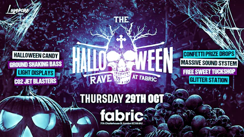 The Halloween Rave at Fabric! Halloween 2026 🏆