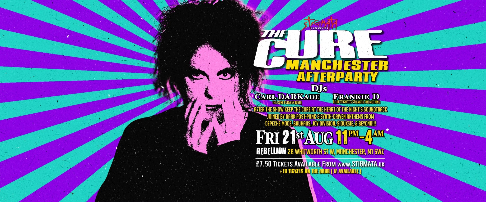THE CURE –  AFTERPARTY – MANCHESTER