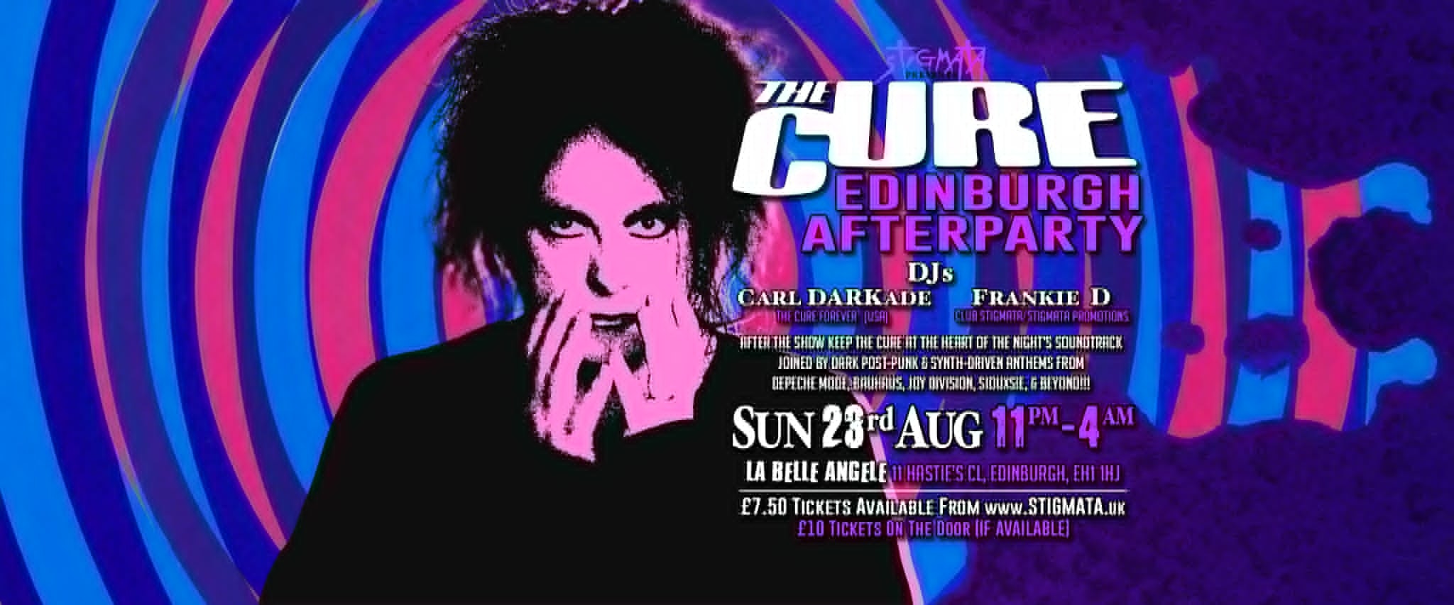 THE CURE – AFTERPARTY – EDINBURGH