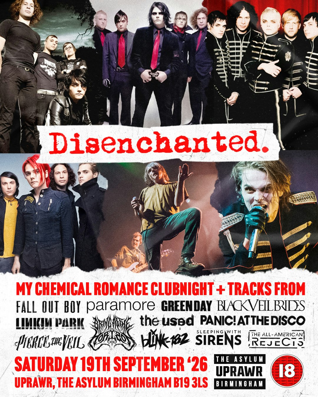 Disenchanted: My Chemical Romance Clubnight + Emo Anthems