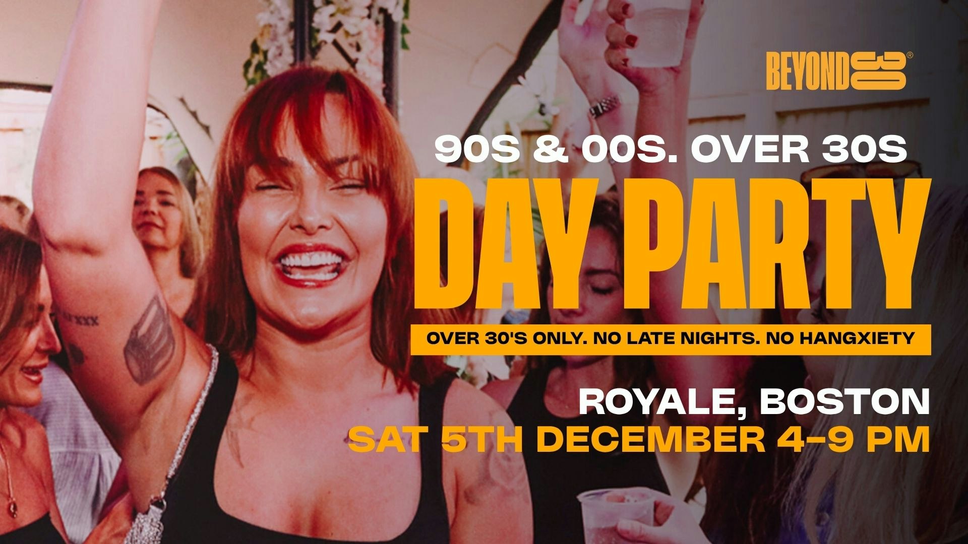 80s & 90s Over 30s Daytime Clubbing – BOSTON